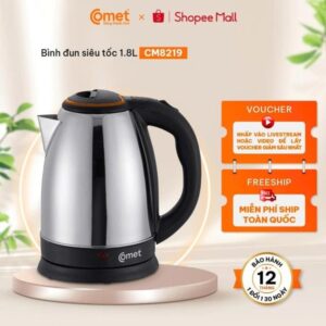 Alternative view of Ấm siêu tốc inox Comet CM8219 1.8L
