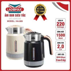 Alternative view of Ấm siêu tốc Ladomax 2 Lít HA-889 cao cấp