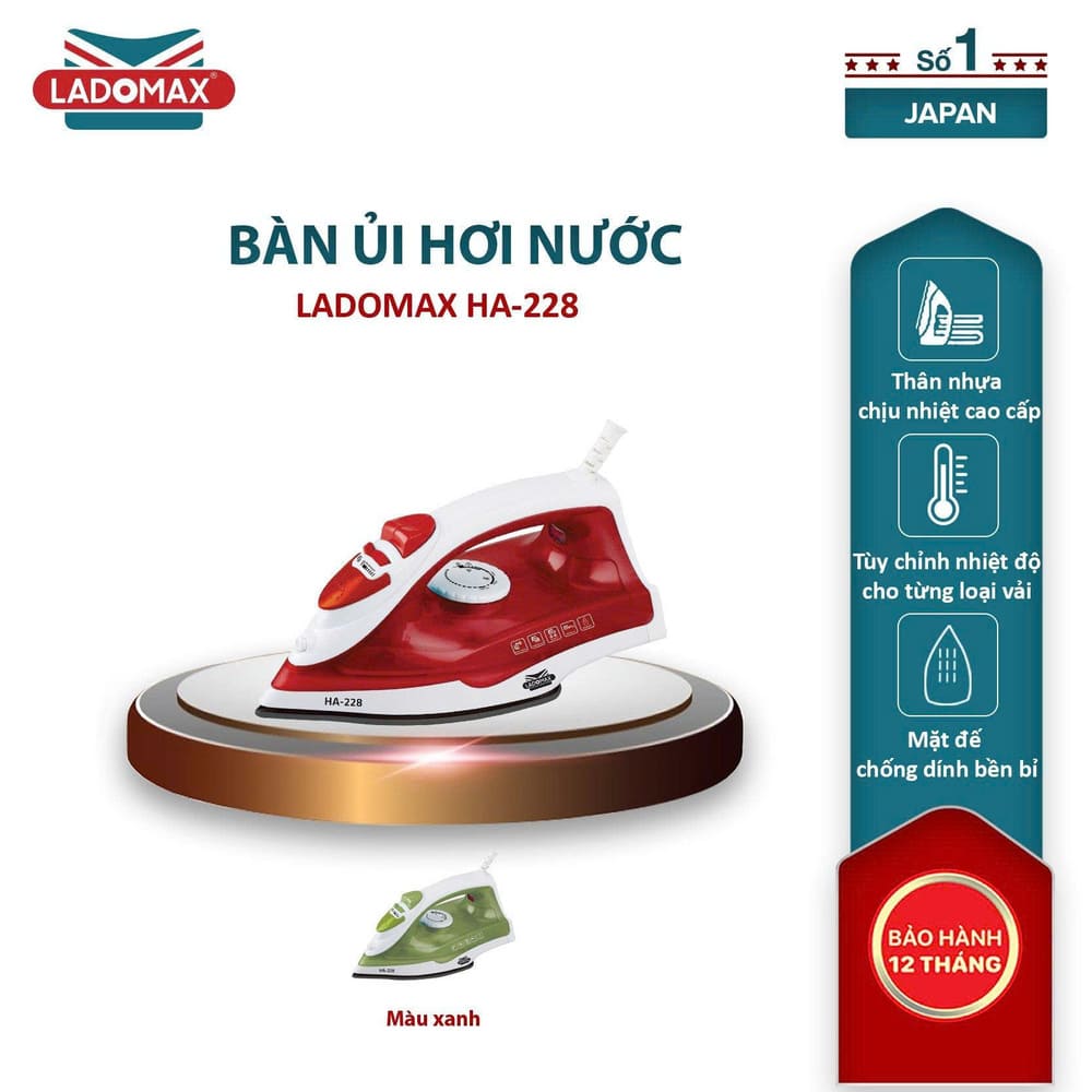 Bàn ủi hơi nước Ladomax HA-228 cao cấp - Ảnh 9