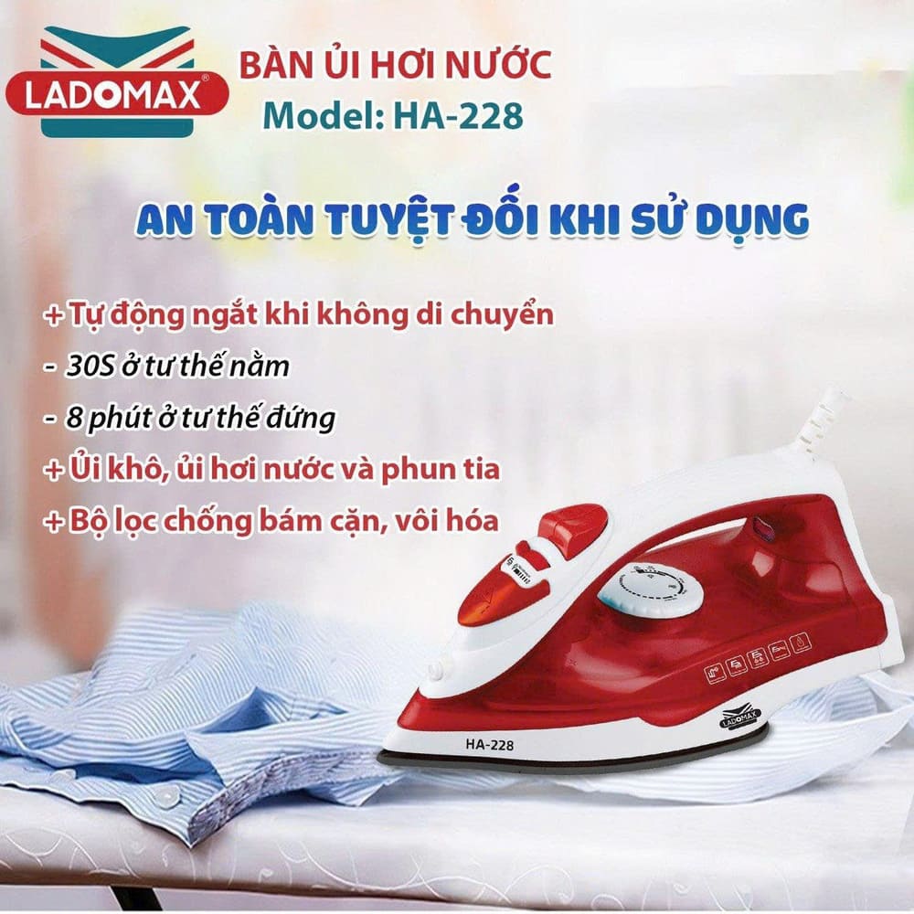 Bàn ủi hơi nước Ladomax HA-228 cao cấp - Ảnh 12