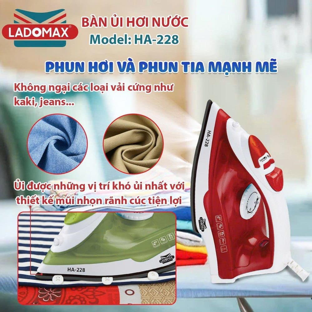 Bàn ủi hơi nước Ladomax HA-228 cao cấp - Ảnh 13