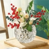 Bộ 2 chậu thuỷ tinh chấm bi để bàn trang trí decor LX8009 - Ảnh 4