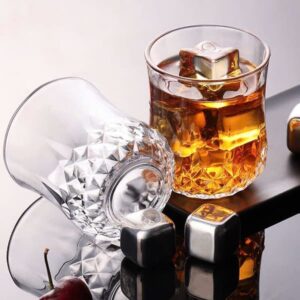 Alternative view of Bộ 6 ly thuỷ tinh Deli Whisky vân kim cương 220ml KB048-2