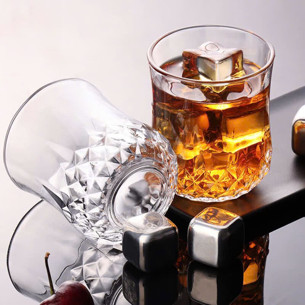 Bộ 6 ly thuỷ tinh Deli Whisky vân kim cương 220ml KB048-2 - Ảnh 9