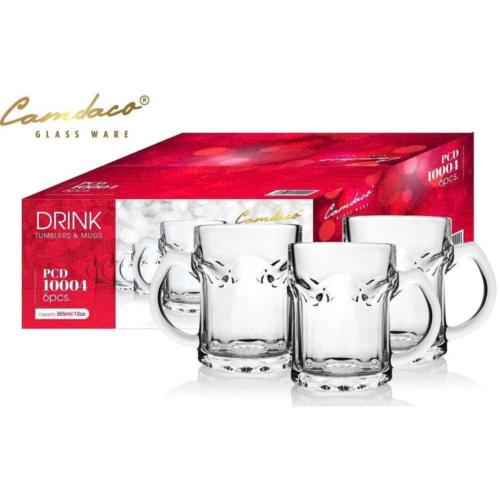 Bộ 6 ly thủy tinh uống bia có quai PCD10004 355ml - Ảnh 9
