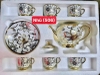 Bộ tách trà hoa văn vàng nhũ hoa cao cấp - Ảnh 8