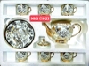 Bộ tách trà hoa văn vàng nhũ hoa cao cấp - Ảnh 9