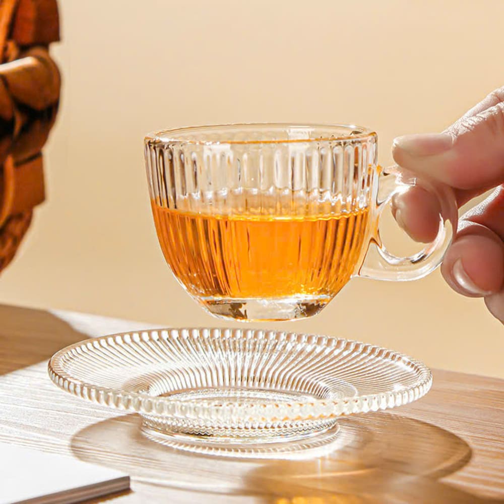 Bộ 6 cốc kèm đĩa có quai cầm uống trà, cafe TCF9003 - Ảnh 12