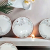 Combo 5 đĩa sứ hoạ tiết hoa dừa trắng size 7inch - Ảnh 7