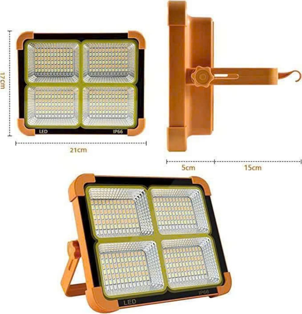Đèn pha năng lượng mặt trời xách tay 4 khoang 500W - Ảnh 11