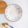 Đĩa sứ hoạ tiết hoa dừa trắng size 9inch - Ảnh 4