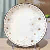 Đĩa sứ hoạ tiết hoa dừa trắng size 9inch - Ảnh 5