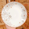 Đĩa sứ hoạ tiết hoa dừa trắng size 9inch - Ảnh 8