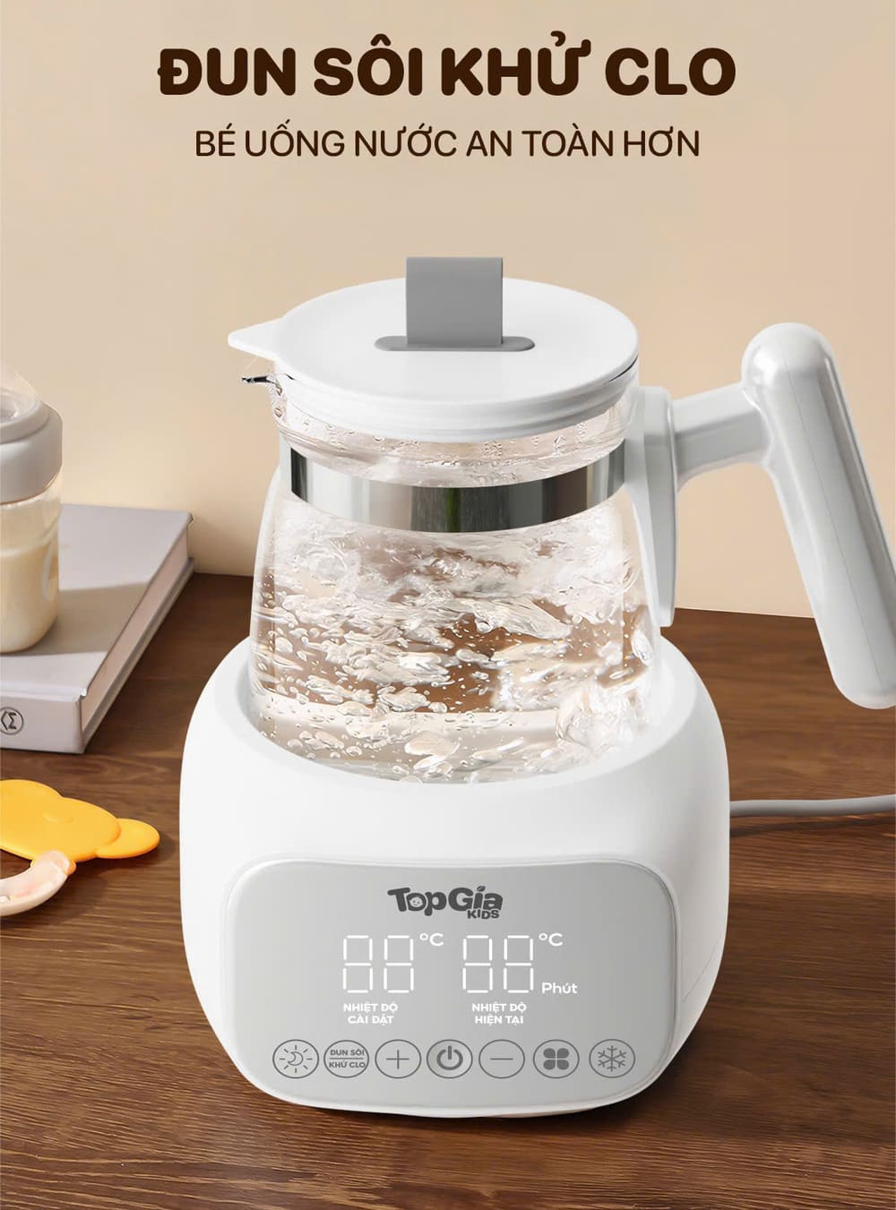 Máy đun hâm pha sữa Topgiakids M2-03 - Ảnh 10