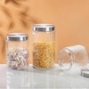 Hũ thuỷ tinh đựng thực phẩm nắp inox vặn tròn 1250ml - Ảnh 4