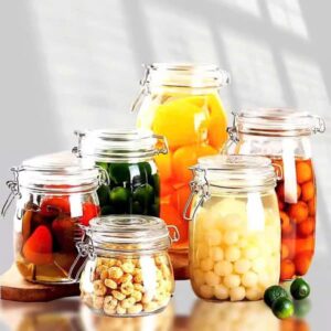 Hủ thủy tinh có nắp gài inox 6503 - 700ml