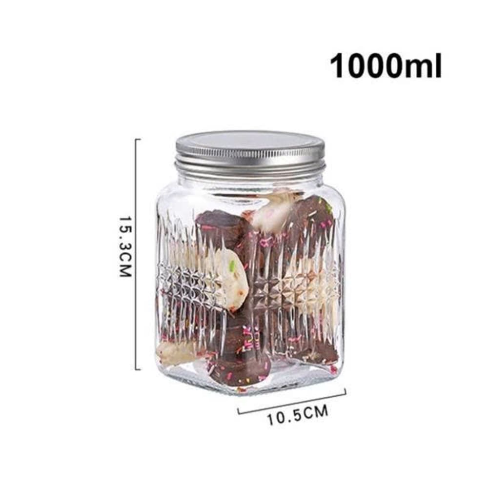 Hũ thủy tinh đựng thực phẩm nắp thiếc vặn tròn 1000ml - Ảnh 9