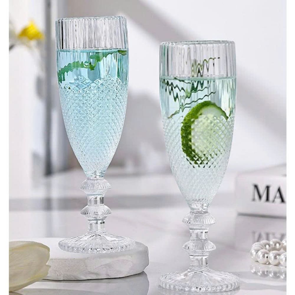 Bộ 6 ly thuỷ tinh hoạ tiết kim cương LXZS3210 160ml - Ảnh 12