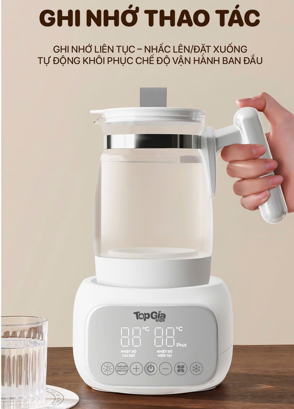 Máy đun hâm pha sữa Topgiakids M2-03 - Ảnh 12