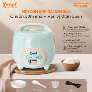 Alternative view of Nồi cơm điện nắp gài Comet CM8002 1.2L