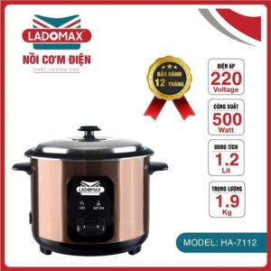 Alternative view of Nồi cơm điện nắp rời Ladomax 1.2 Lít HA-7112