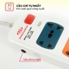 Ổ cắm điện có cầu chì tự động 4 lỗ dây 3m HJD 0236B-2U-3 - Ảnh 4