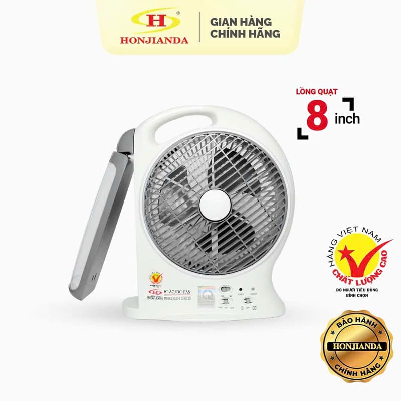 Quạt sạc tích điện Honjianda HJD-FL301 loại 1 bình - Ảnh 17