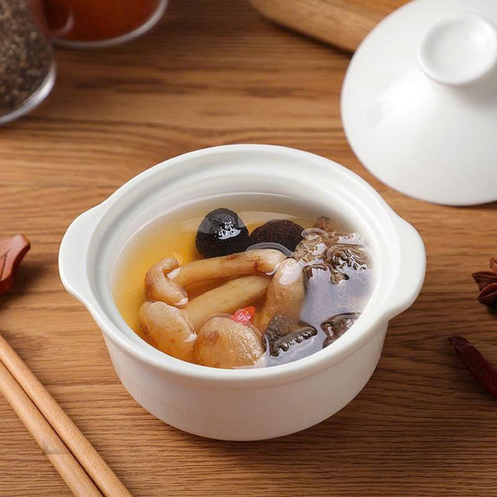 Thố sứ men trắng kèm nắp đậy dùng chưng yến cao cấp - Ảnh 10