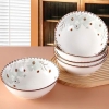 Tô sứ hoạ tiết hoa dừa trắng size 7inch - Ảnh 5