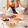 Tô sứ hoạ tiết hoa dừa trắng size 7inch - Ảnh 7